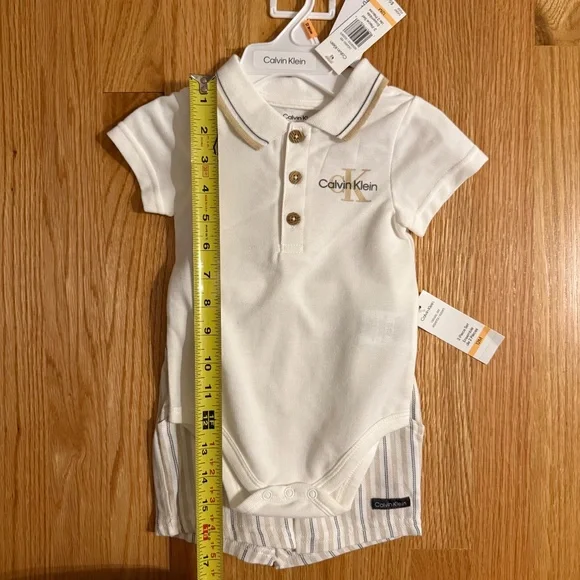 Calvin Klein Baby Boy 2 Piece Outfit Set - Picture 10 of 12